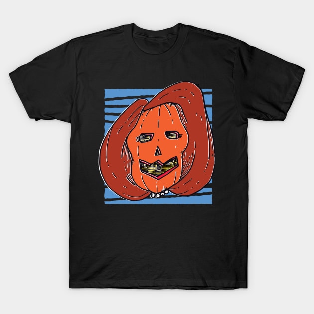 Nancy Pelosi Comedy Halloween Pumpkin T-Shirt by madeinchorley